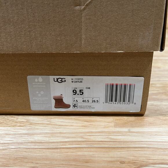 NEW UGG‎ 9.5 Women's Chestnut Adirondack Waterproof Wool Blend Insulated Boots - Picture 3 of 12